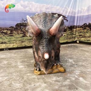 Wholesale Waterproof Animatronic Triceratops Life Size Animatronic Dinosaur For Amusement Park from china suppliers