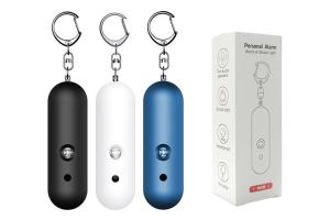 Wholesale Safe Sound Personal Alarm Siren Keychain With Led Flashlights For Women Girls Kids Elderly from china suppliers