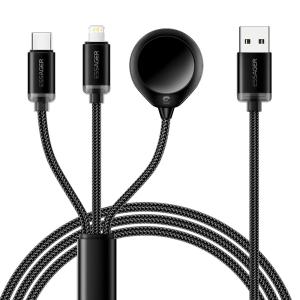 Wholesale TPE USB A To USB C + L + Watch Cable 3 In 1 Charging Cable 3A ES-X60 Series from china suppliers