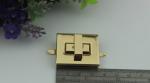 Factory Price Nickle Free Plating Gold Zinc Alloy Rectangle Metal Twist Turn