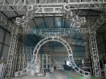 Silver 50x3mm Tube 5M Diameter Aluminum Stage Lighting Truss System Can Be