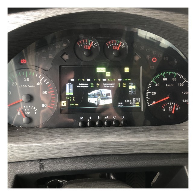 7m Transport Public Electric Mini Buses LHD Driving Mileage 200km