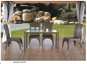 Wholesale 4pcs cheap armless wicker outdoor dining set-8161 from china suppliers