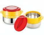 4pcs Camping food box thermos food warmer container stainless steel double heat