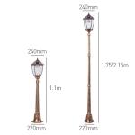 Aluminum IP55 Outdoor LED Garden Lights , 2w Solar LED Landscape Lights