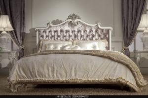 Wholesale Italian Style Luxury European Bedroom Furniture Set Hand Carved Velvet Royal Double Bed from china suppliers