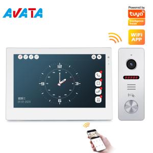 Wholesale Ahd Smart Phone Tuya Video Intercom System Color Video Doorbell Villa Video Door Phones Remote Unlock from china suppliers