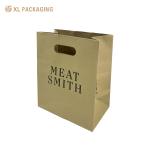 Wholesale Custom Brown Kraft Disposable Paper Bag For Food Packaging Takeaway
