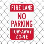 Laminated Aluminum Safety No Parkingfire Lane Signs ODM