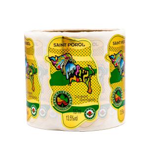 Wholesale Custom Textured Wine Bottle Sticker Labels Paper Gold Foil Stamping Waterproof from china suppliers