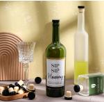 Custom Size Wooden Top Polymer Lid Whisky Bottle Cap Wine Stopper Synthetic Cork
