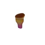 Private Brand Exquisite Purple Gold Plated Torch Kabuki Makeup Brush