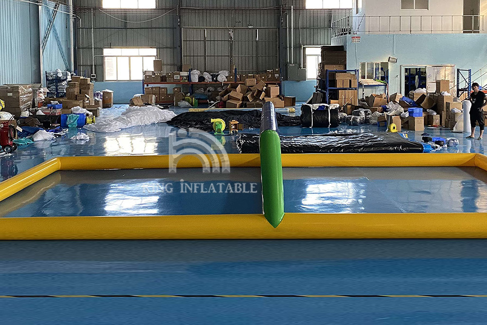 Water Inflatable Volleyball Courts Yellow Adults Kids Family Neighborhood Entertainment Interactive Games