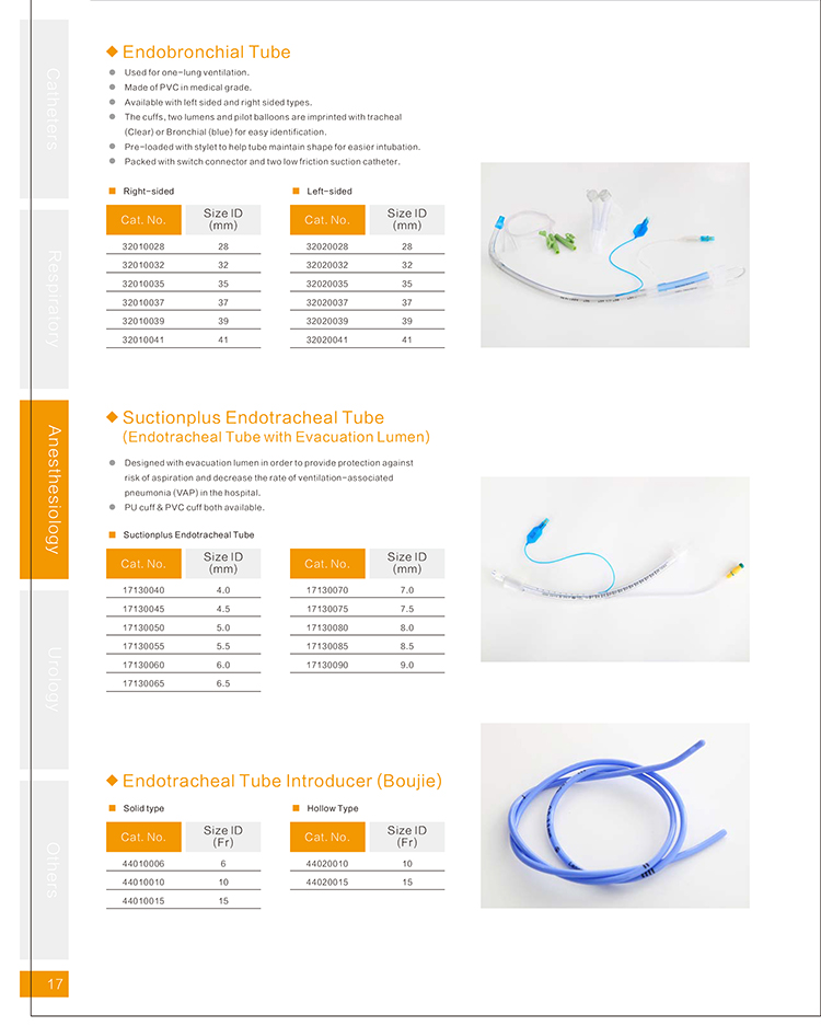 Best Selling Pediatric Surgical Use Disposable Cuffed Endotracheal Tube Nasal Medical