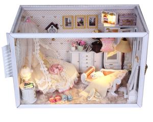 Wholesale Dollhouse, DIY Lights House, Wooden Model, Education Romantic Full House, building model from china suppliers