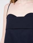 Best Quality Plus Size Navy Blue Midi Elegant Lady Dress
