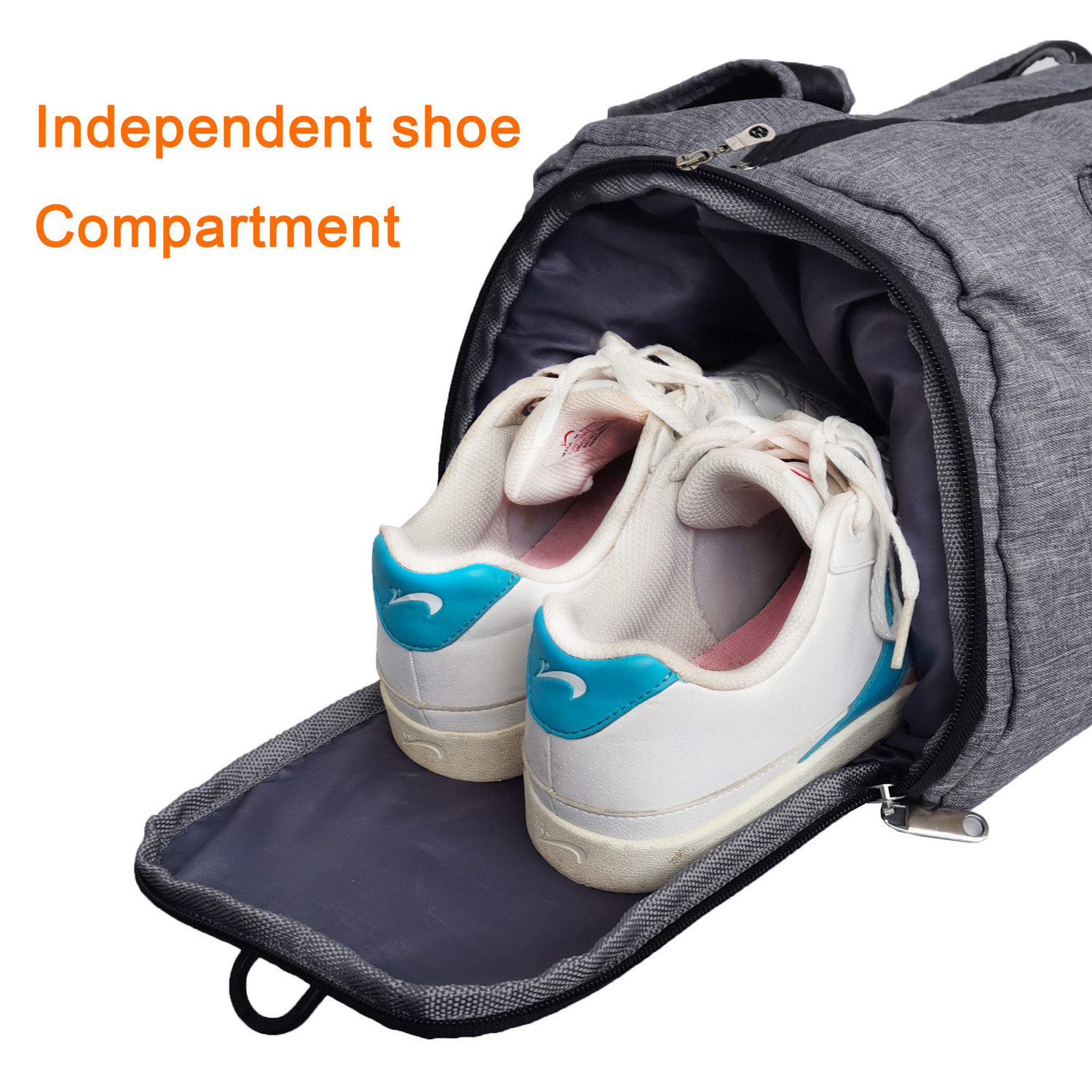 46.5CM 220MM Gym Bag Multiple Compartments For Weightlifters Outdoor Travel