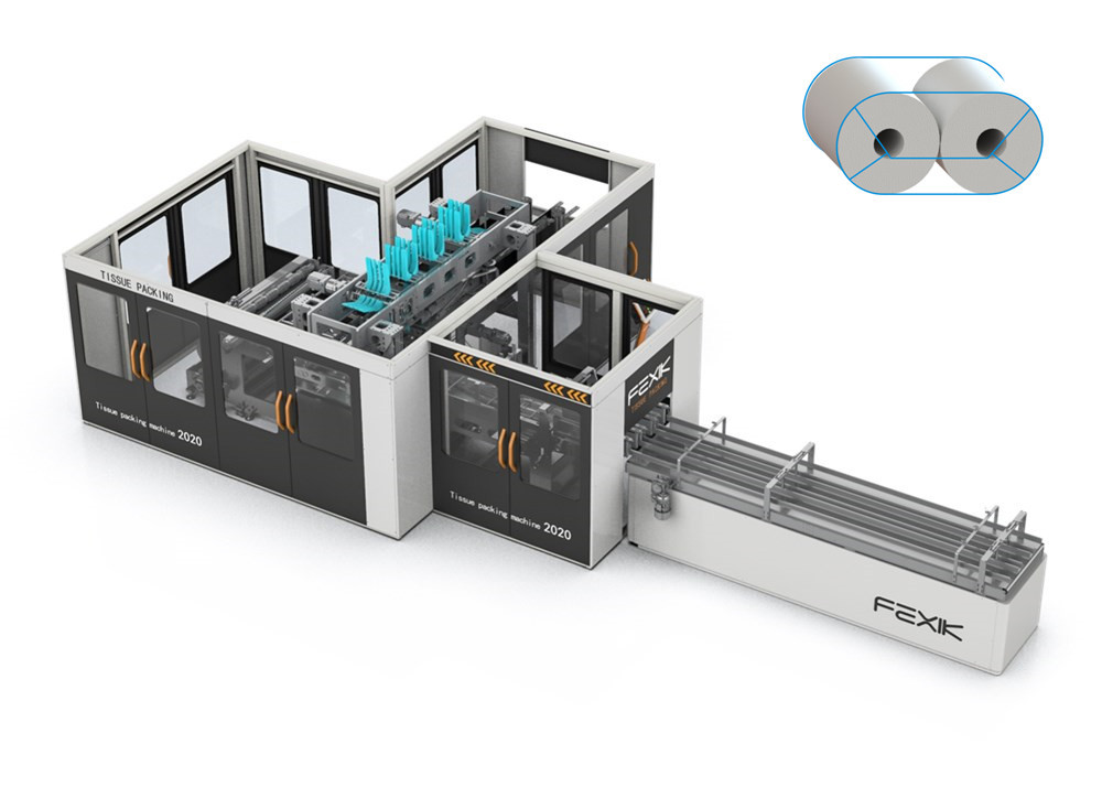 ISO CE 1 Layer Paper Tissue Making Machine , 40packs/Min Toilet Paper Production Machine