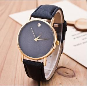 Wholesale Custom Simple Design Geneva Fashion PU Leather Watch Strap Ladies watches from china suppliers