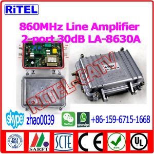 Wholesale 2-PORT OUTPUT 30dB gain CATV/MATV Line Amplifier LA-8630A from china suppliers