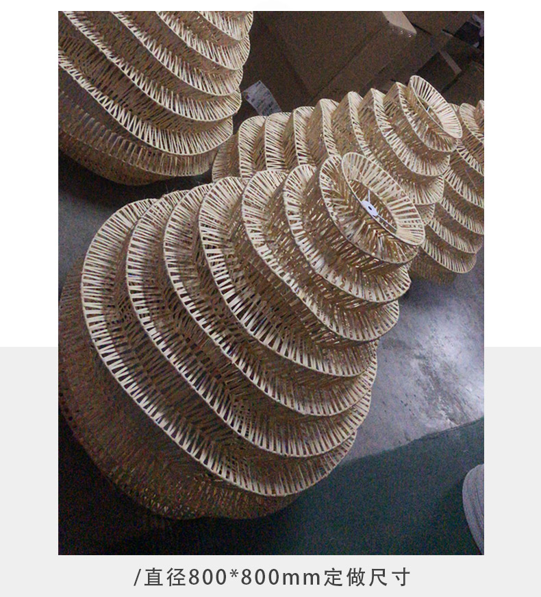 Southeast Asia Creative Rattan Chandelier Handicraft Lamp Design Natural island pendant light(WH-WP-84)