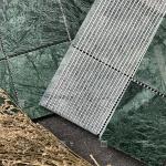 Natural Marble Mosaic Polished Swimming Pool Tile Green Square Shape Home