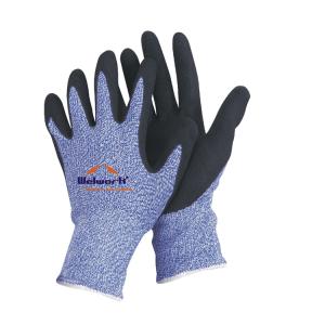 Wholesale N-D133 13G Seamless Cut Resistant HPPE Gloves with Nitrile Coating Blue Knitted S-XXL from china suppliers