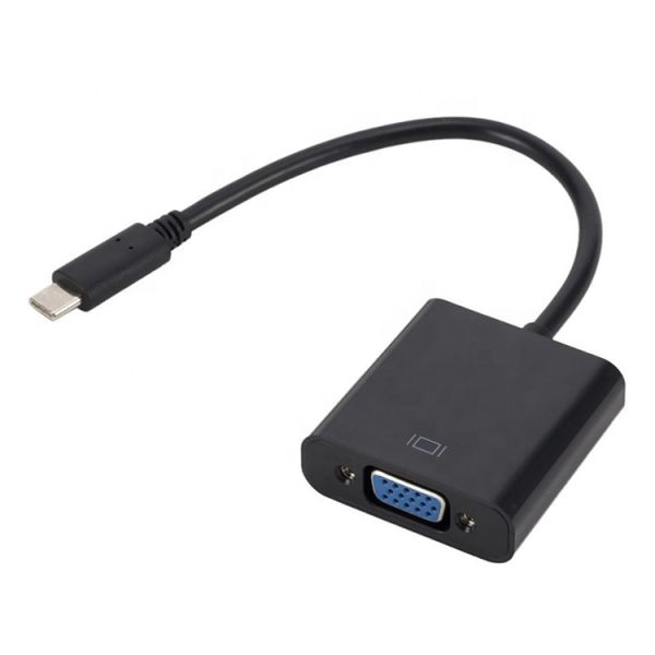 1080 P 4K USB Type C to VGA Converter Adapter for PC Computer Laptop