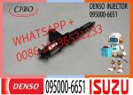 Diesel Common Rail Fuel Injector 095000-6651 8-98030550-1 For ISUZU GIGA 6WF1