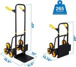 Folding Steel Trolley Platform Handtruck Brake Heavy Industrial Flatbed Truck