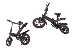 Wholesale Portable Electric City Folding Bike 14 Inch Pneumatic Tire Max Speed 25KM / H from china suppliers