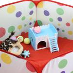 Exercise Yard Nylon Portable Foldable Pet Playpen Small Animal Cage Tent 40X85cm