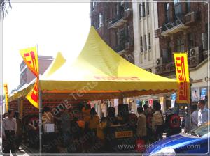 Wholesale Yellow Top Cover Fabric High Peak Tents High Performance 80 KM / H Wind Load from china suppliers