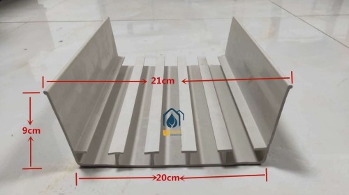 Vertical Planting PVC Substrate Grow Gutter Hydroponic Pepper Tomato Plant Trough