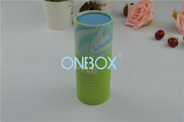 Quality Lamination Tube Shape Custom Printed Gift Boxes W / Curled Edge With Separate Lid for sale