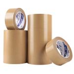 Brown Reinforced Gummed Kraft Paper Tape Handwriting Fiber Jumbo Rolls