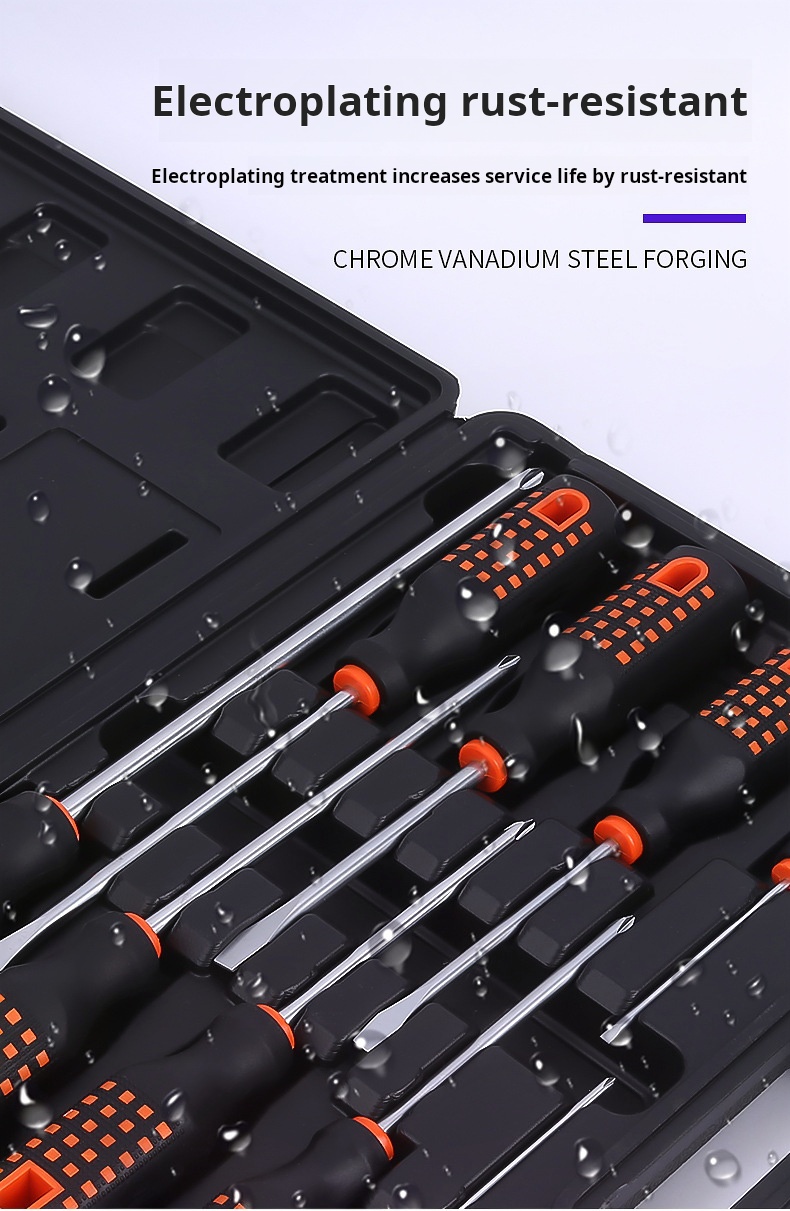 High Frequency Heat Treatment 11PCS Magnetic Screwdriver Set Insulation