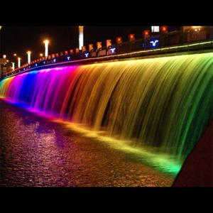 Wholesale Morden Color Changing Waterfall Fountains Musical Signal Control from china suppliers