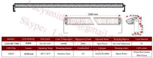 Wholesale 50'' 300W Led work lights truck driving lamps/Spot/LED arbeidslys foco Faros LED-BC7300 from china suppliers