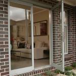 70mm Width Aluminum Double Glass Casement Doors With Waterproof And Soundproof
