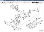 P7100 Sulzer Loom Spare Parts Deflecting And Treadle Lever For Shed Formation