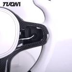 G20 G30 G28 Bmw Carbon Fiber Steering Wheel White Perforated Leather LED