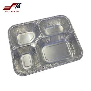 Wholesale 4 Compartments Aluminium Foil Lunch Box Food Grade from china suppliers