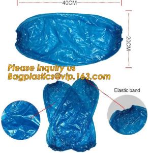 Wholesale sleeve covers of non-woven,cpe and PE,sizes are customized,transparent Waterproof PE sleeve cover,Surgical PE Oversleeve from china suppliers