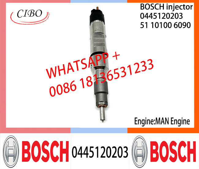 BOSCH 0445120203 51101006090 Neutral Fuel Injector Assembly 0445120203 51101006090 For MAN