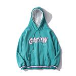 100% Chemical Fiber Zip Up Hooded Sweaters