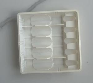 Wholesale White PET drug plastic blister inside anti-counterfeiting design pattern ampoule blister tray packing and storage from china suppliers