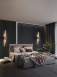 Luxury minimalist bedroom bedside long wall light creative living room TV