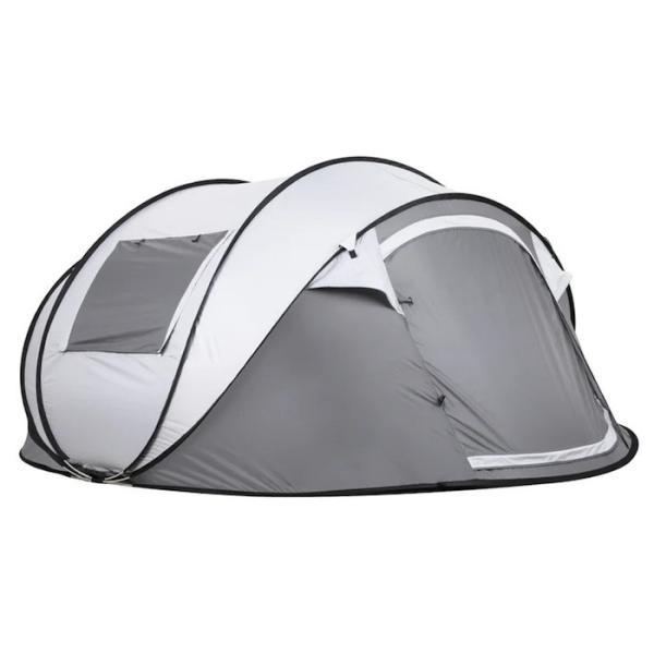 280*200*130CM Grey Waterproof PU2000MM Coated 190T Polyester 4-Season Pop Up