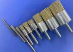 25mm Solid Shank Brass Coated Steel Wire End Brush for Cleaning and Polishing